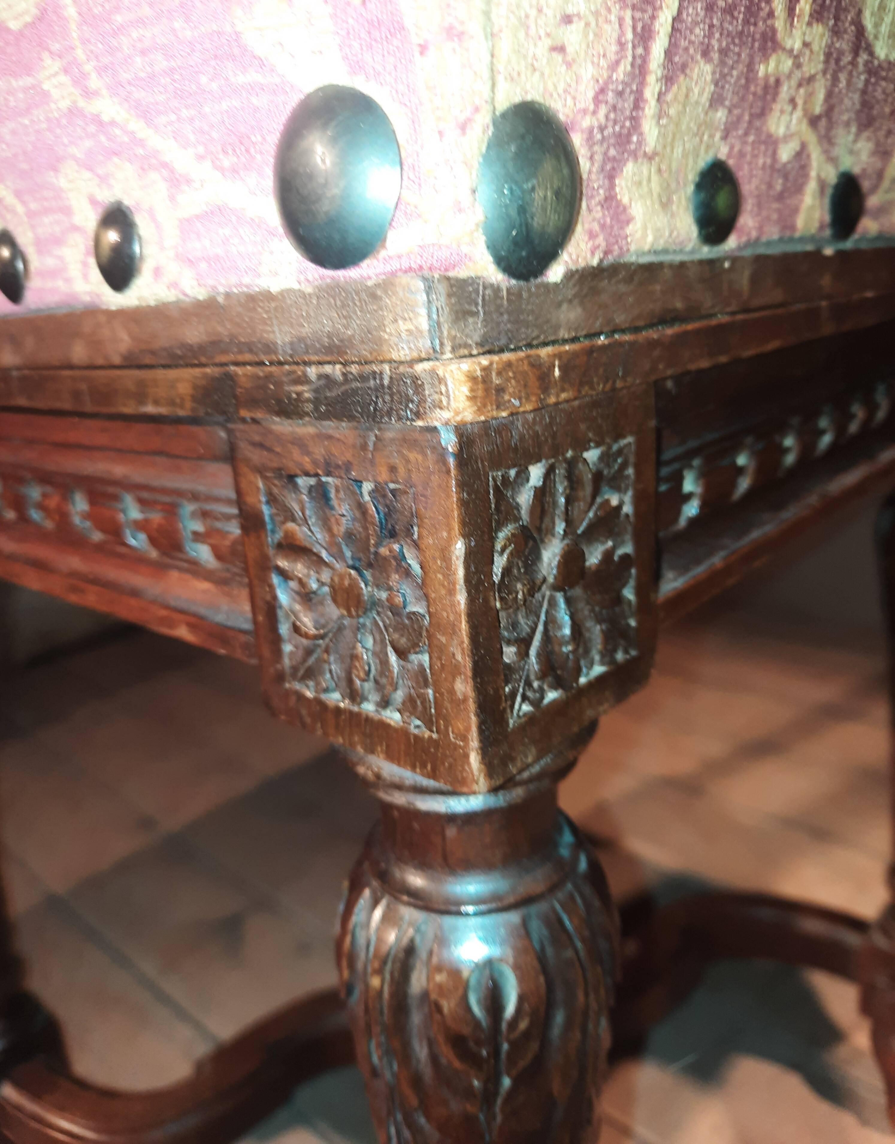 Square piano stool in the Louis XVI style