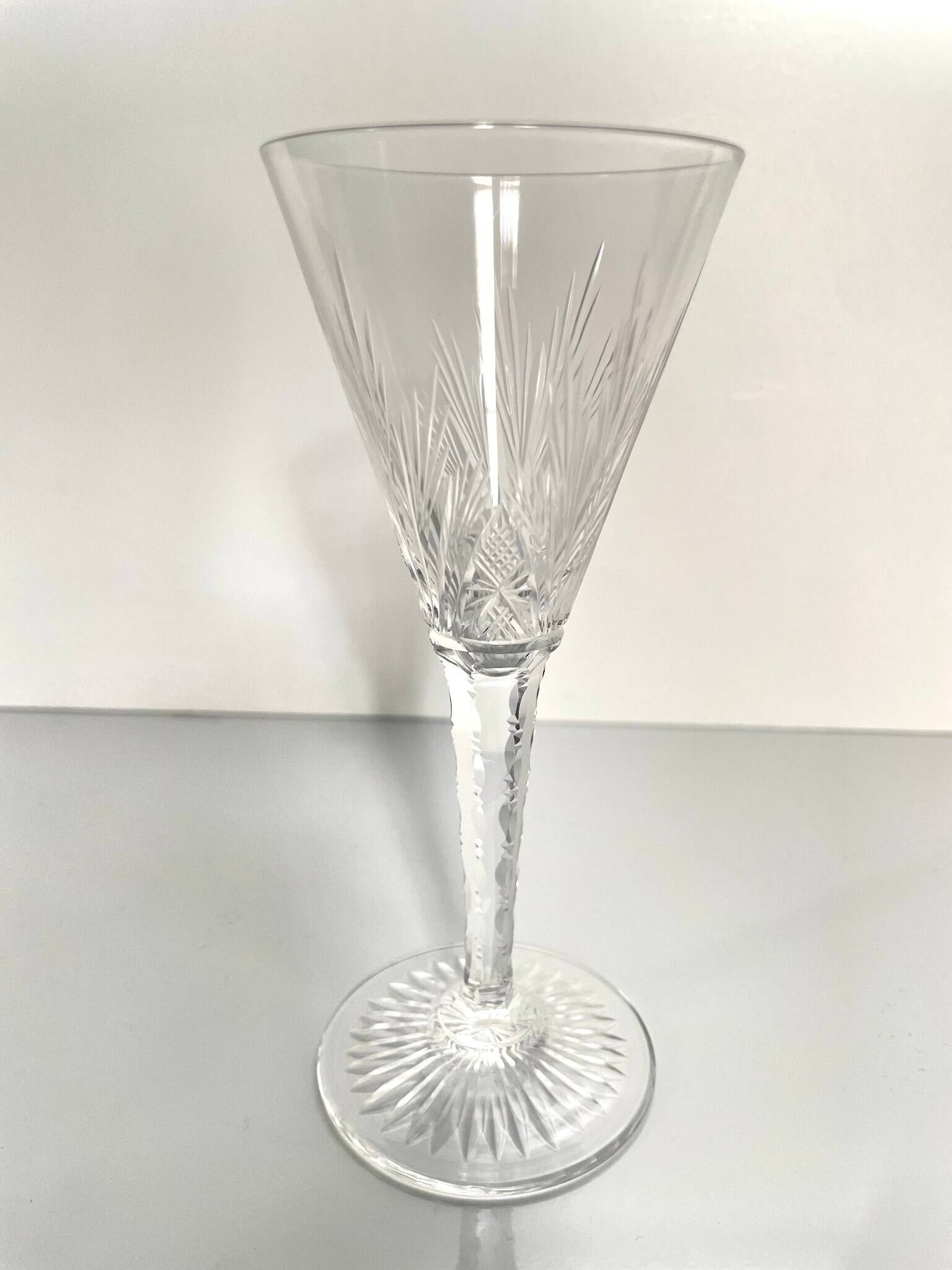 6 Saint-Louis Crystal Glasses - Nelly Model