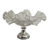 Antique wire glass bonbonniere on silver base