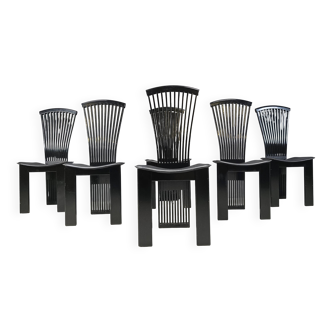 Post modern dining chairs by Pietro Costantini, 1980s, set of 6