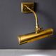 Lot of 3 djustable brass wall picture light up