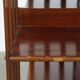 Grand carrousel à livres anglais antique en bois avec base en fonte