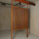 Wooden room divider with lattice design, 1960s