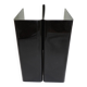 Black plexiglass magazine rack / vintage / 1980s