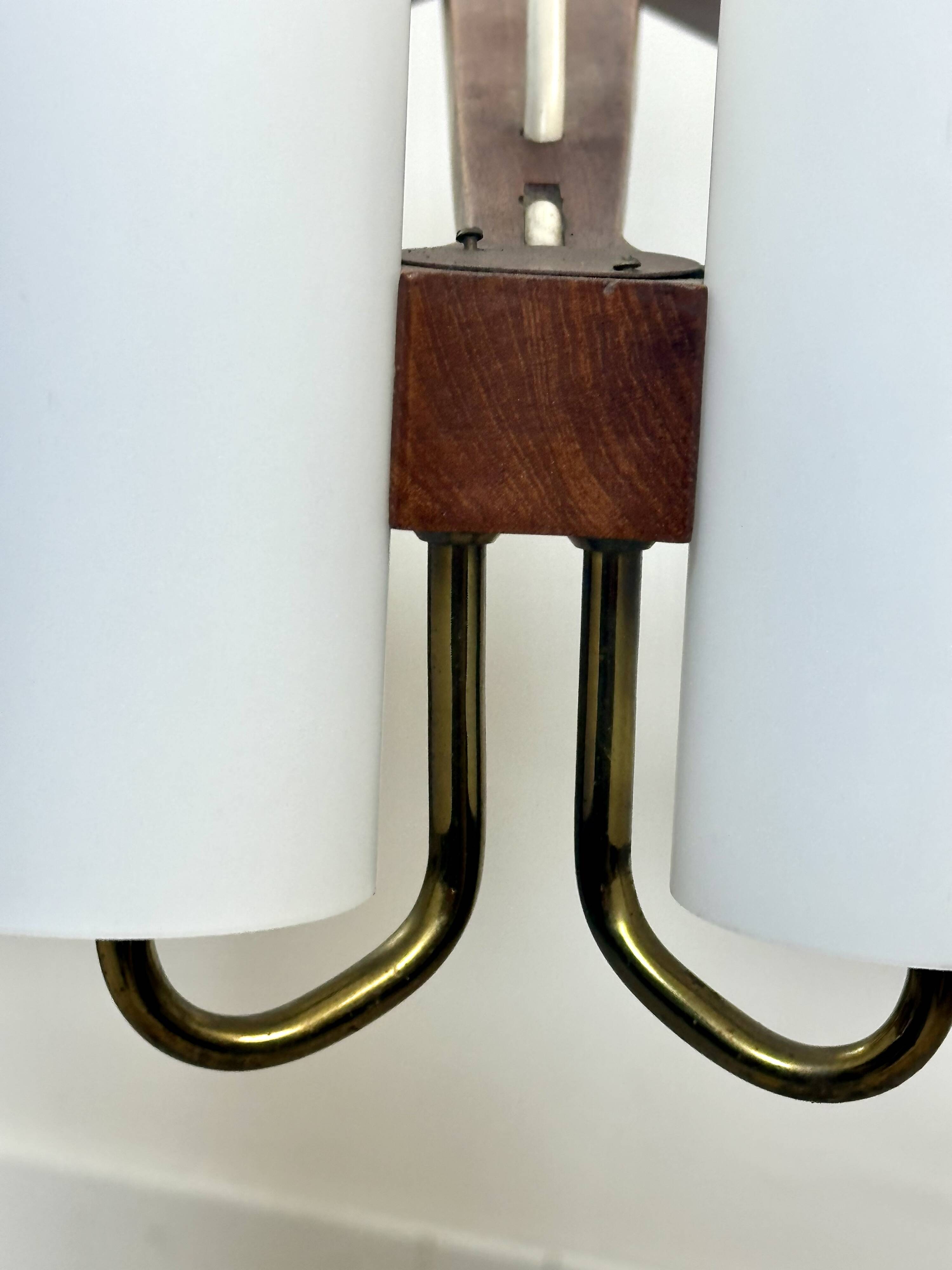 vintage Scandinavian chandelier 10 lights Östen Kristiansson for Luxus 1960s