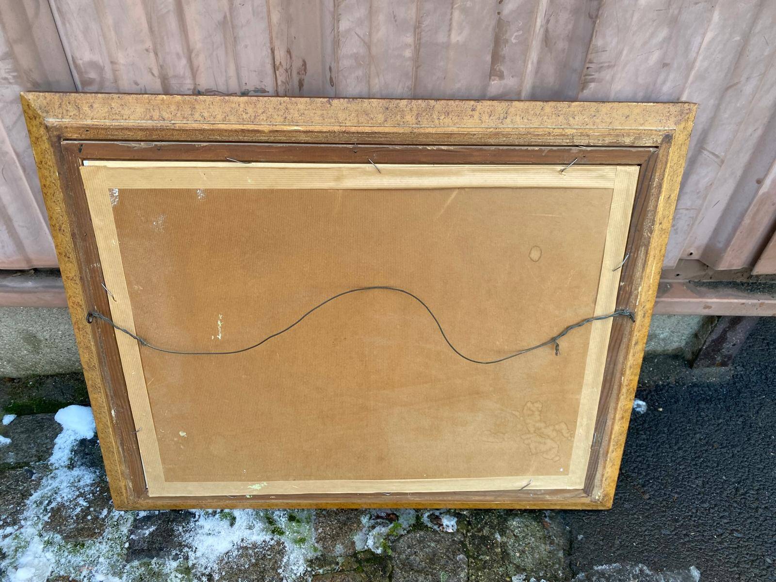 Tableau Lafontaine oil painting on canvas 72x58cm