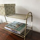 Gold metal shelf