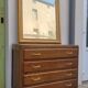Commode vintage 1950 pieds compas 4 tiroirs
