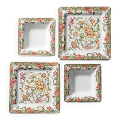 4 assiettes, plats vintage en céramique italienne Tiffany Boutique