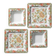 4 assiettes, plats vintage en céramique italienne Tiffany Boutique