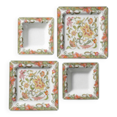 Set of 4 plates/dishes Tiffany Boutique, vintage Italian ceramic