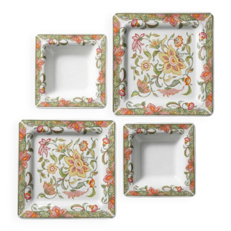Set of 4 plates/dishes Tiffany Boutique, vintage Italian ceramic