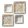 4 assiettes, plats vintage en céramique italienne Tiffany Boutique