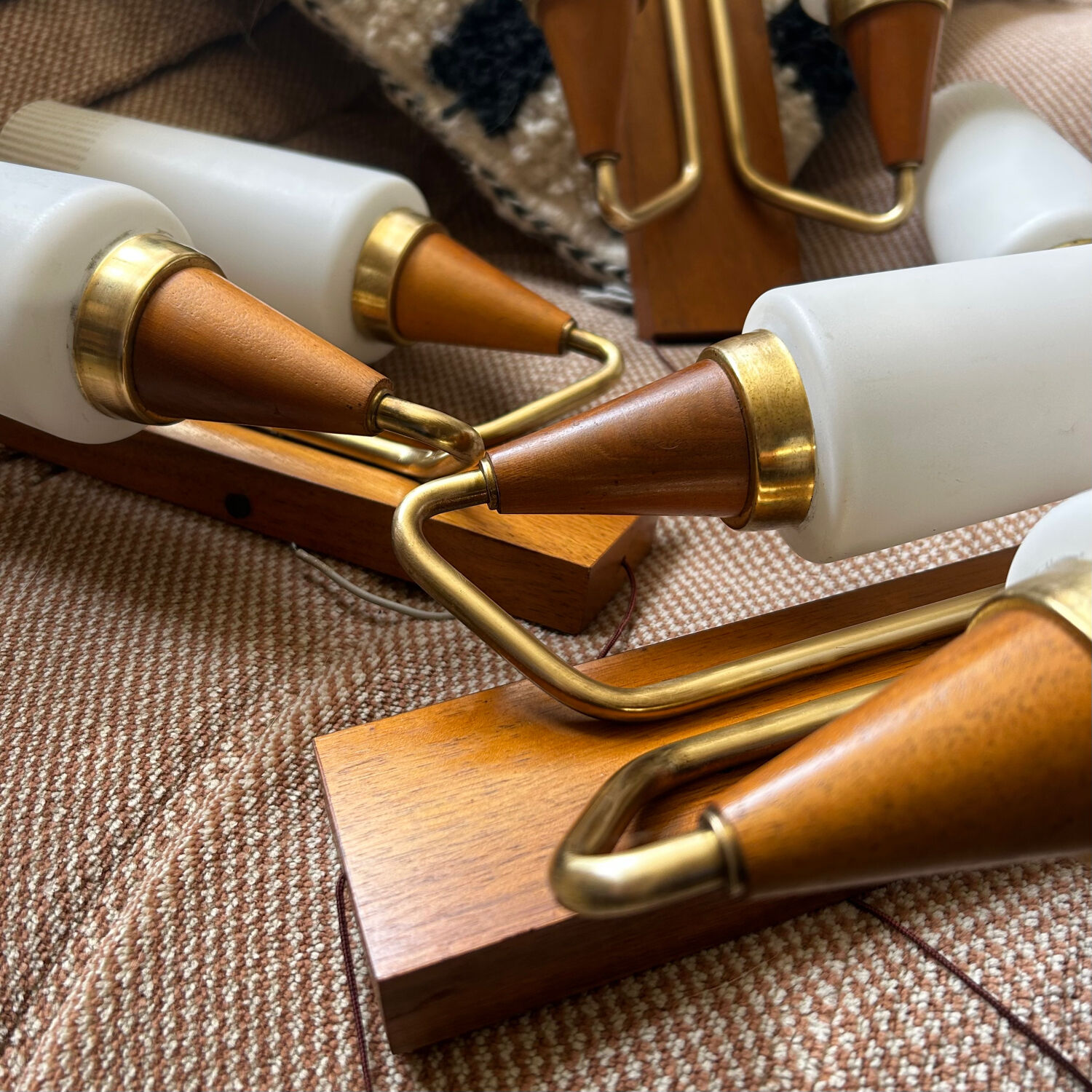 Pair of Scandinavian wall lights 1960