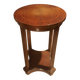 Varnished round gueridon
