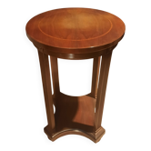 Varnished round gueridon