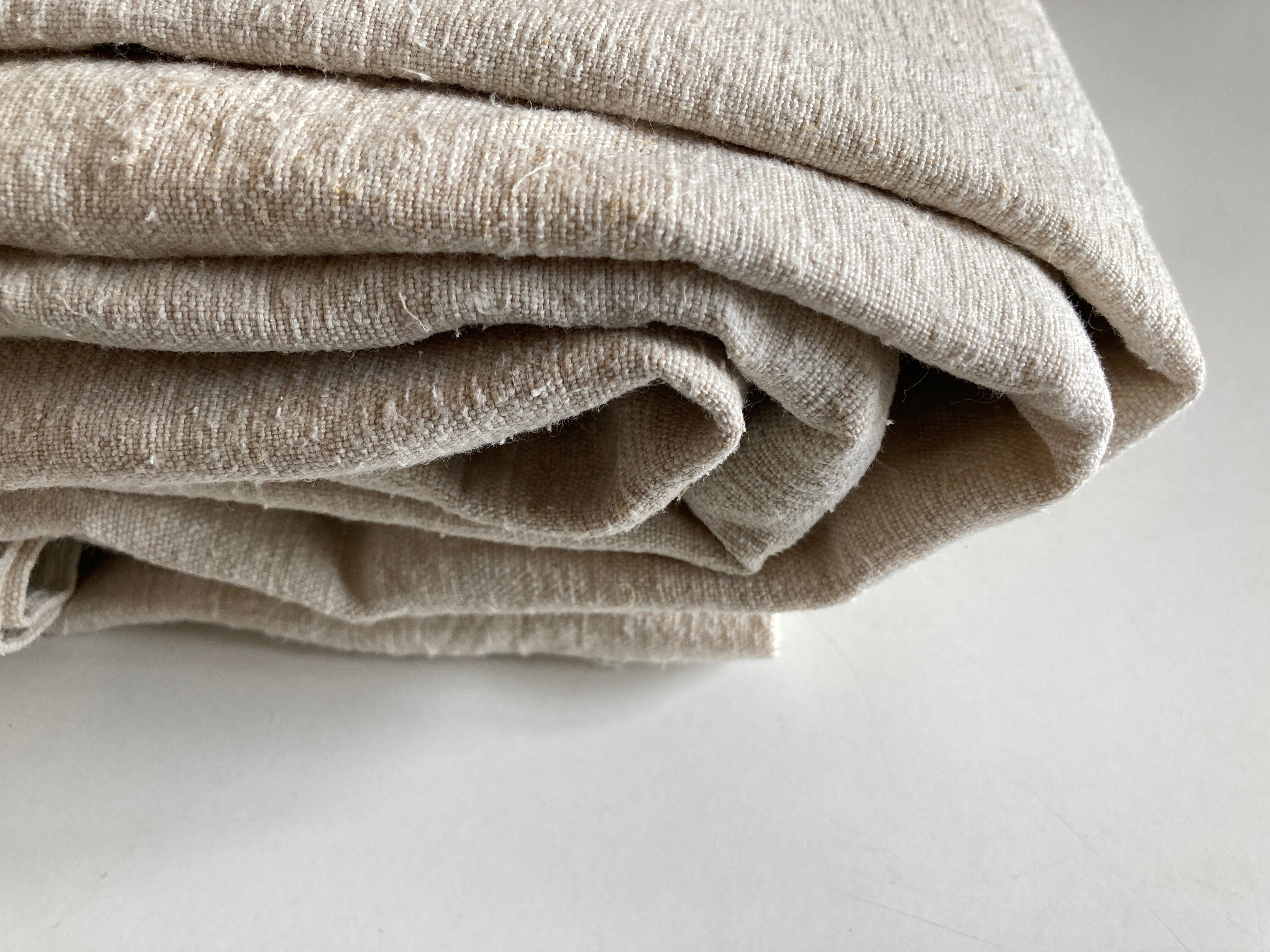 Farm tablecloth 19th in hemp canvas, reserve of trousseau L270cm