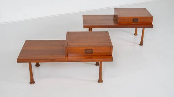 Tables de nuit et tables d'appoint modernes du milieu du siècle dernier, années 1960