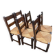 Set of 6 massive Brutalist chairs from the 1960s.