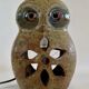 Guy Baudat stoneware owl night light