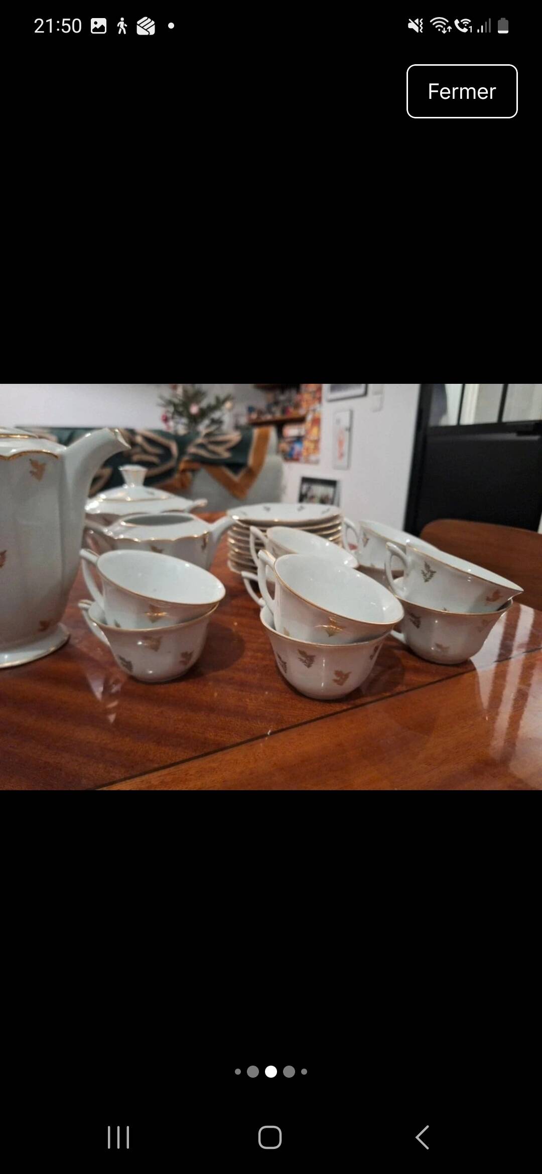 Tea or coffee porcelain service