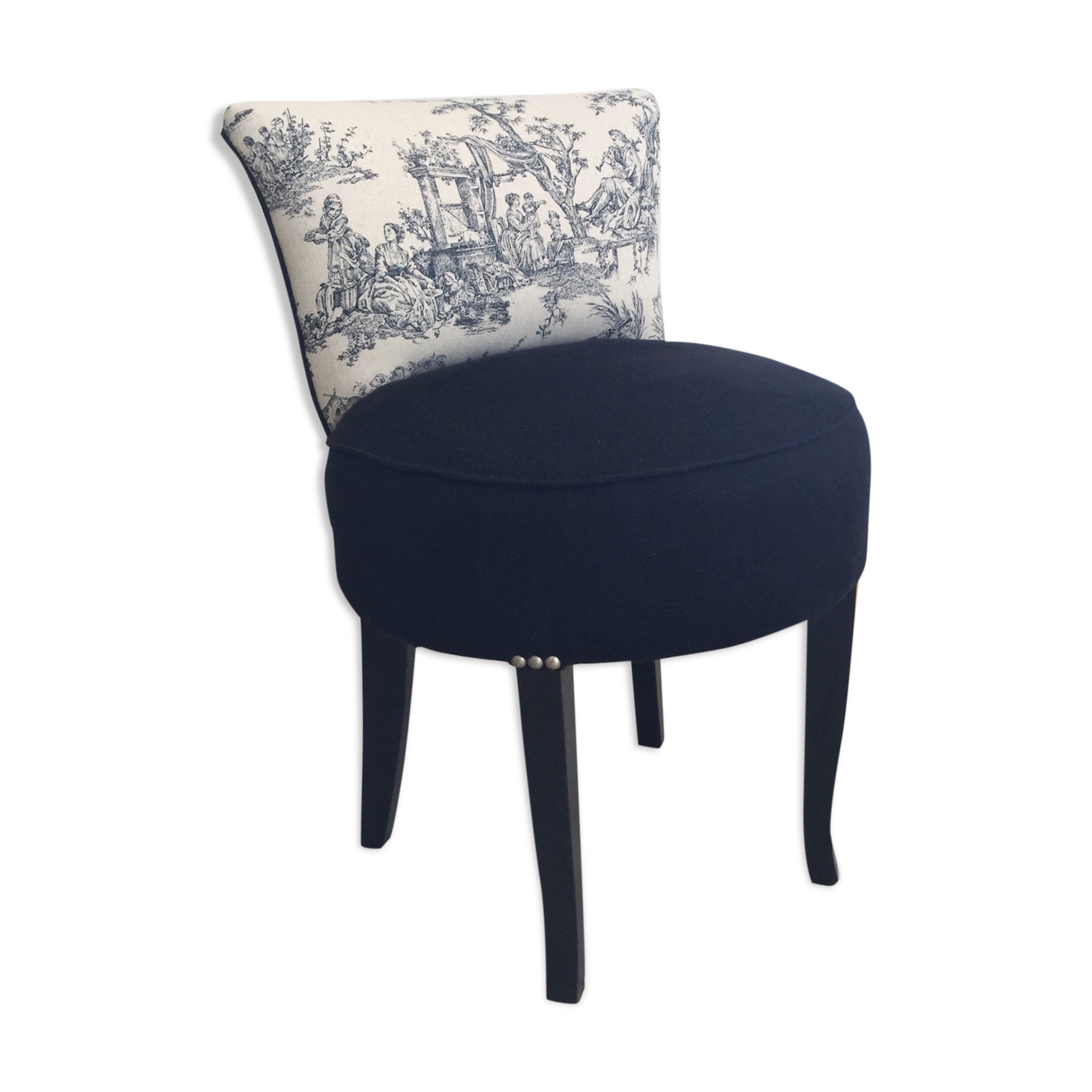 Fully restored old boudoir armchair