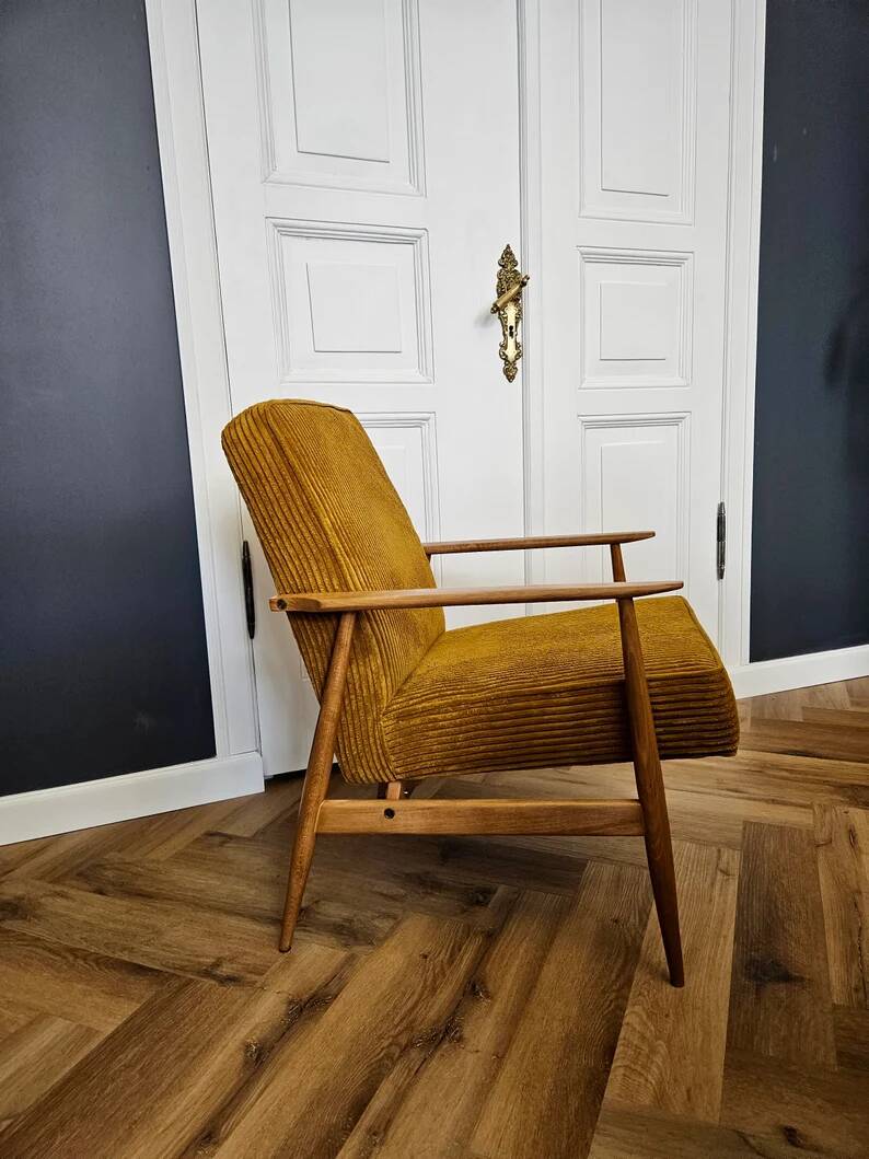 Original vintage polish chair 300-190 from the 1960s designed by h. lisa. personalisation!
