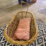 Rattan doll pram