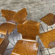 6 vintage Scandinavian chairs from the 1970s.