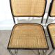 Pair of Marcel Breuer B32 Cesca chairs made in Italy.
