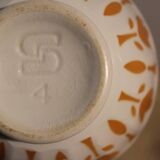 Bol ancien- Motif feuillage jaune-Sarreguemines