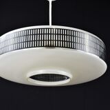 Ridged glass ceiling lamp