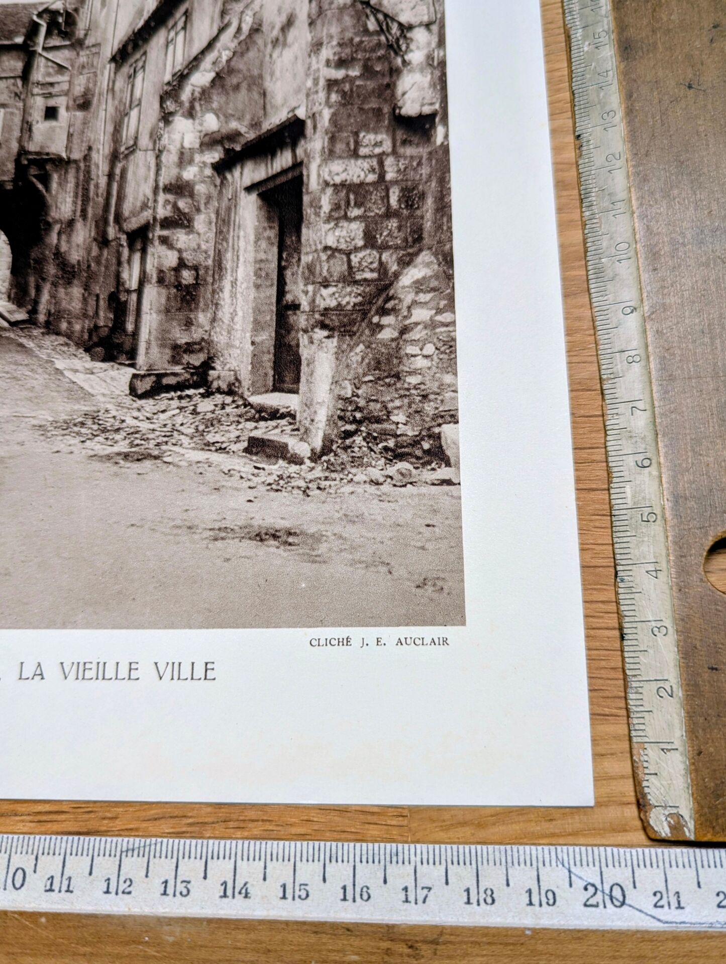 Montluçon, Allier, photo print from 1942.