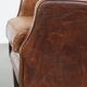 Sheepskin armchair with a refined Art Deco design