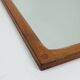 rectangular WALL MIRROR aksel kjersgaard denmark solid teak frame 1970s