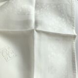 12 embroidered towels BC square damask ivory