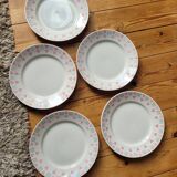 Set of 5 flat plates FB 66 Badonviller