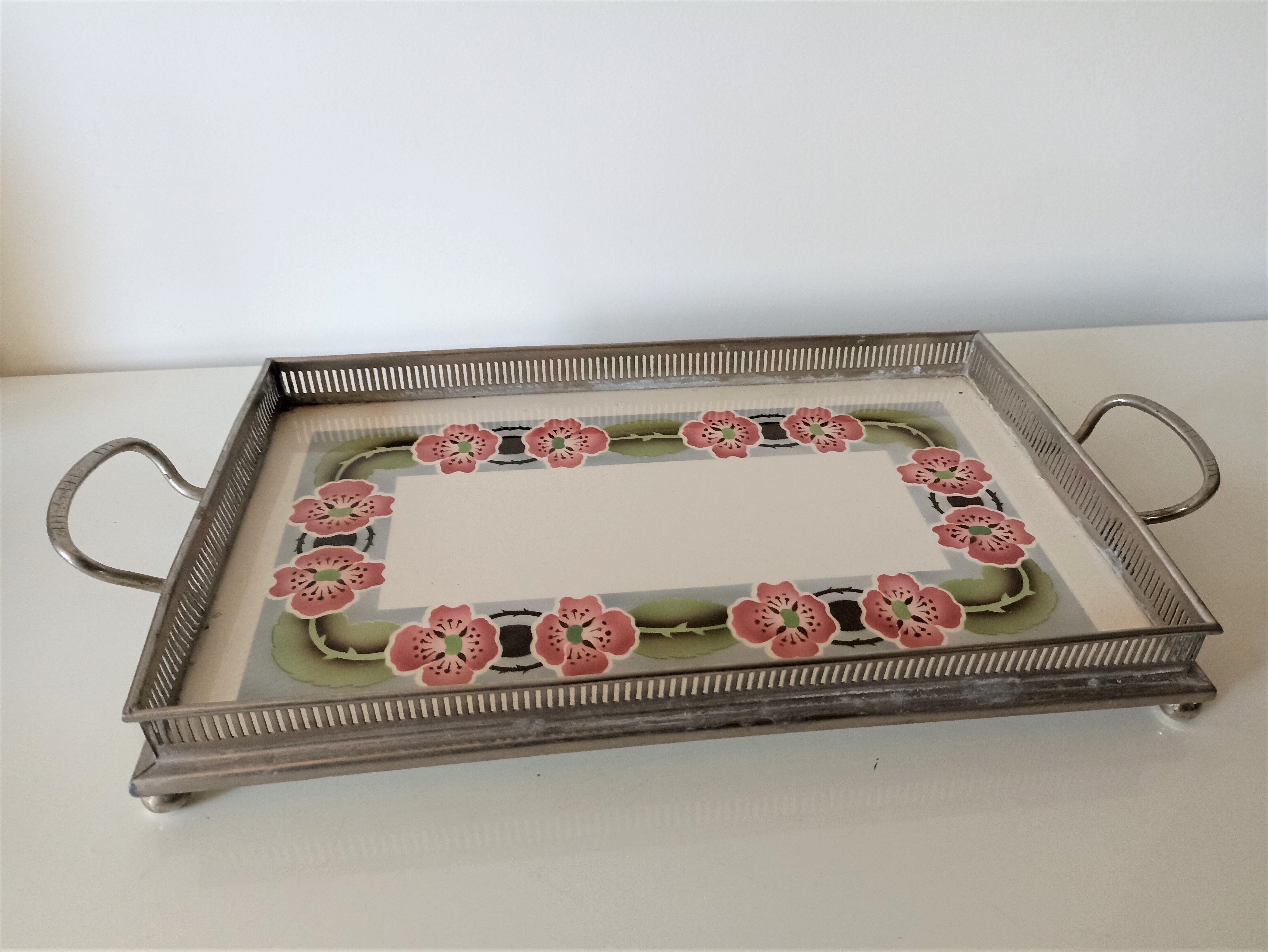 Small art deco ceramic tray