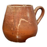 Glazed ceramic vase with handle