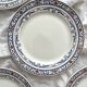 4 flat ironware plates “Colbert” Creil and Montereau