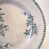 Plat à tarte ancien en terre de fer de chez Lebacqz et Bouchart en bon état