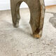 Antique elm wooden bench