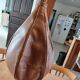 Old leather punching ball