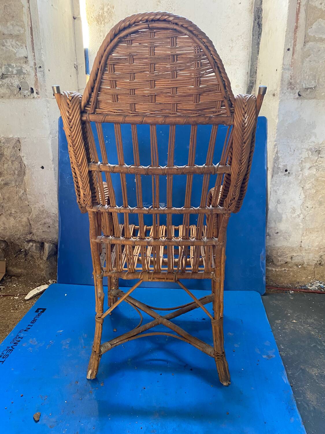 Rattan armchair