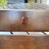 EMU garden furniture in dark wood - 2 folding armchairs and 1 table