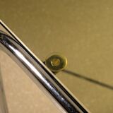 Coffee table glass and chrome 1970