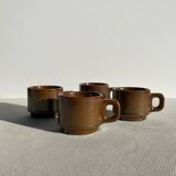 Stoneware coffee mugs
