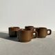 Stoneware coffee mugs