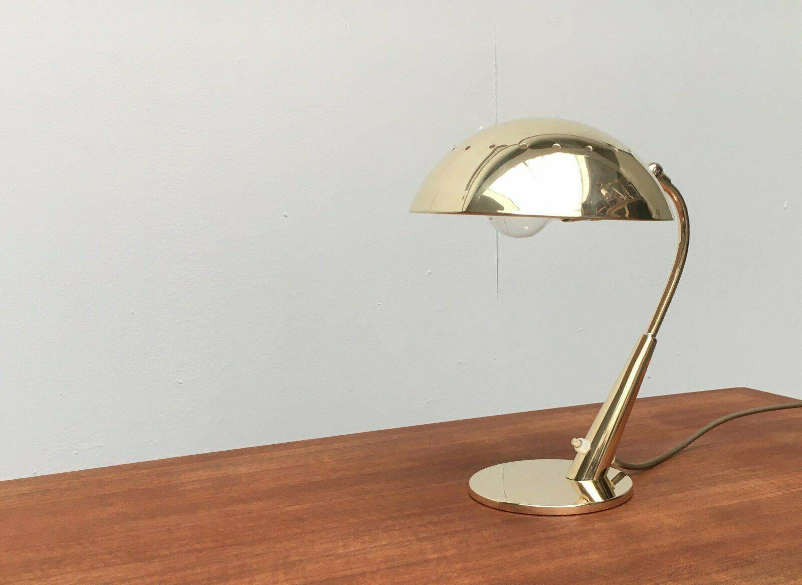 Mid-century German brass table lamp by Cosack.