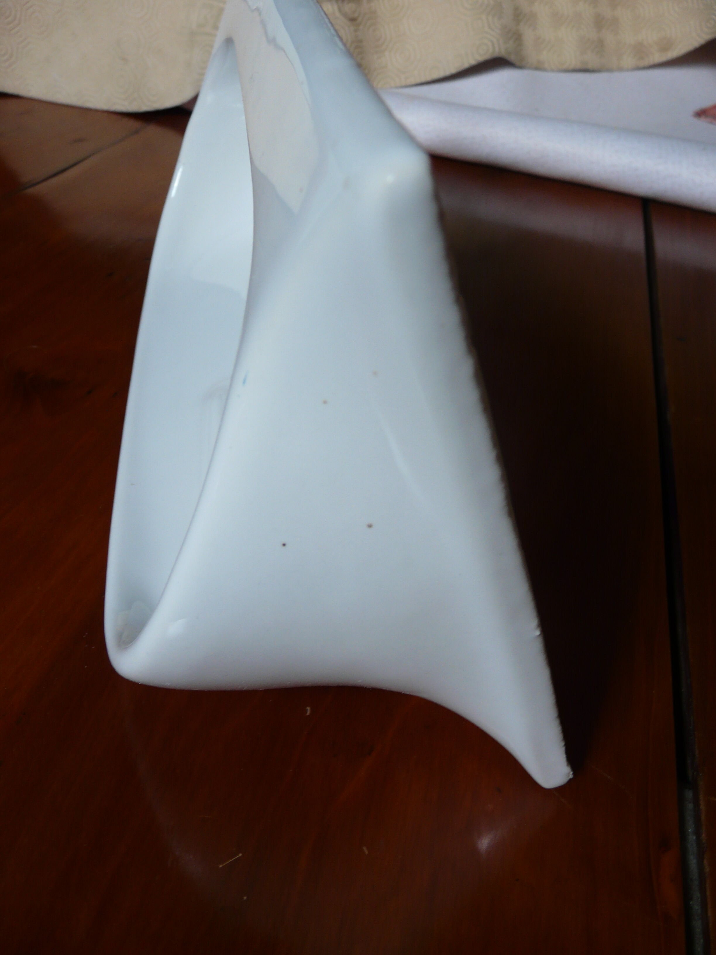 Vintage white bathroom wall shelf